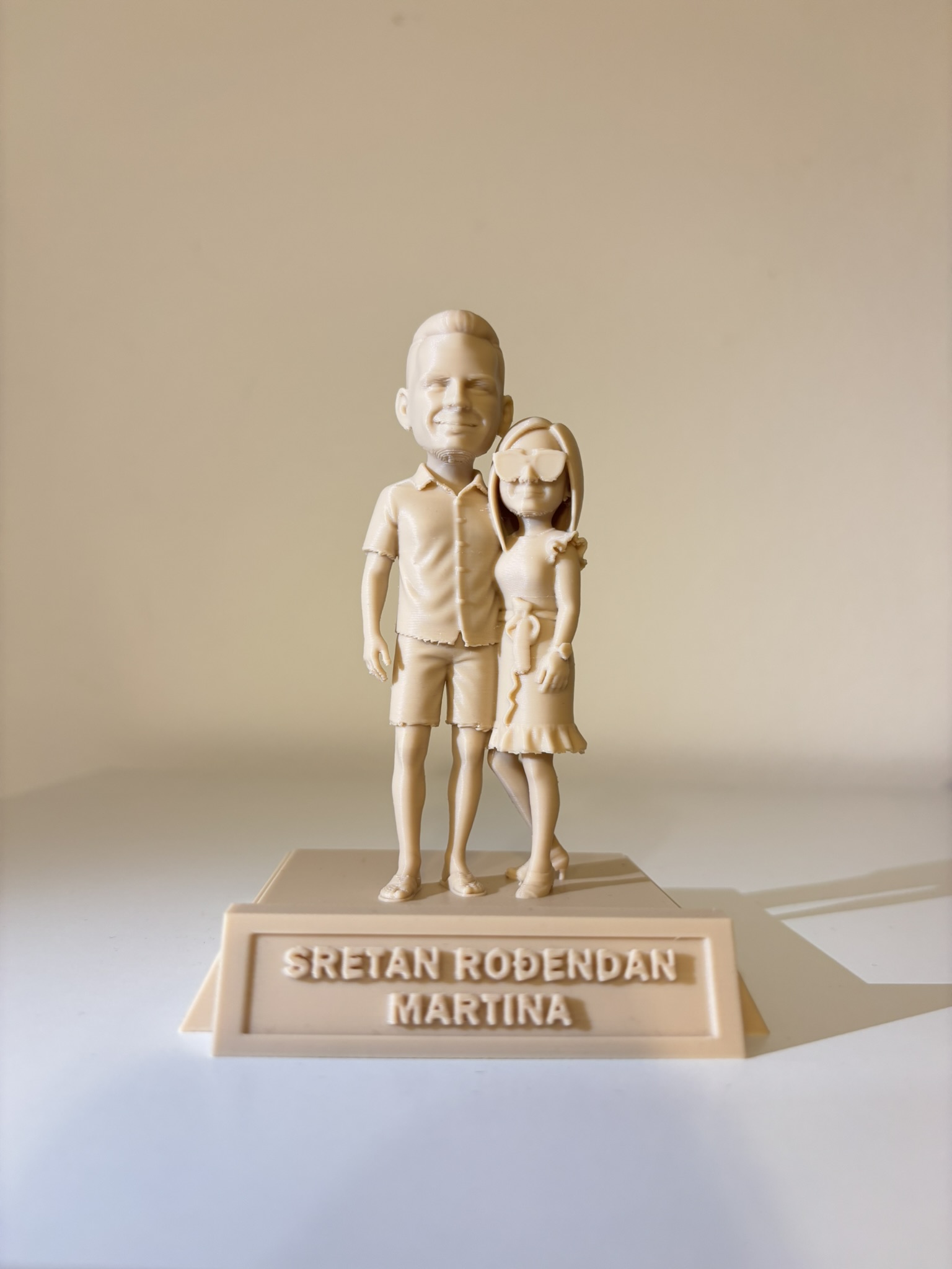 Mini Me Couple - 3D Personalizirana Figurica (12 cm visina)