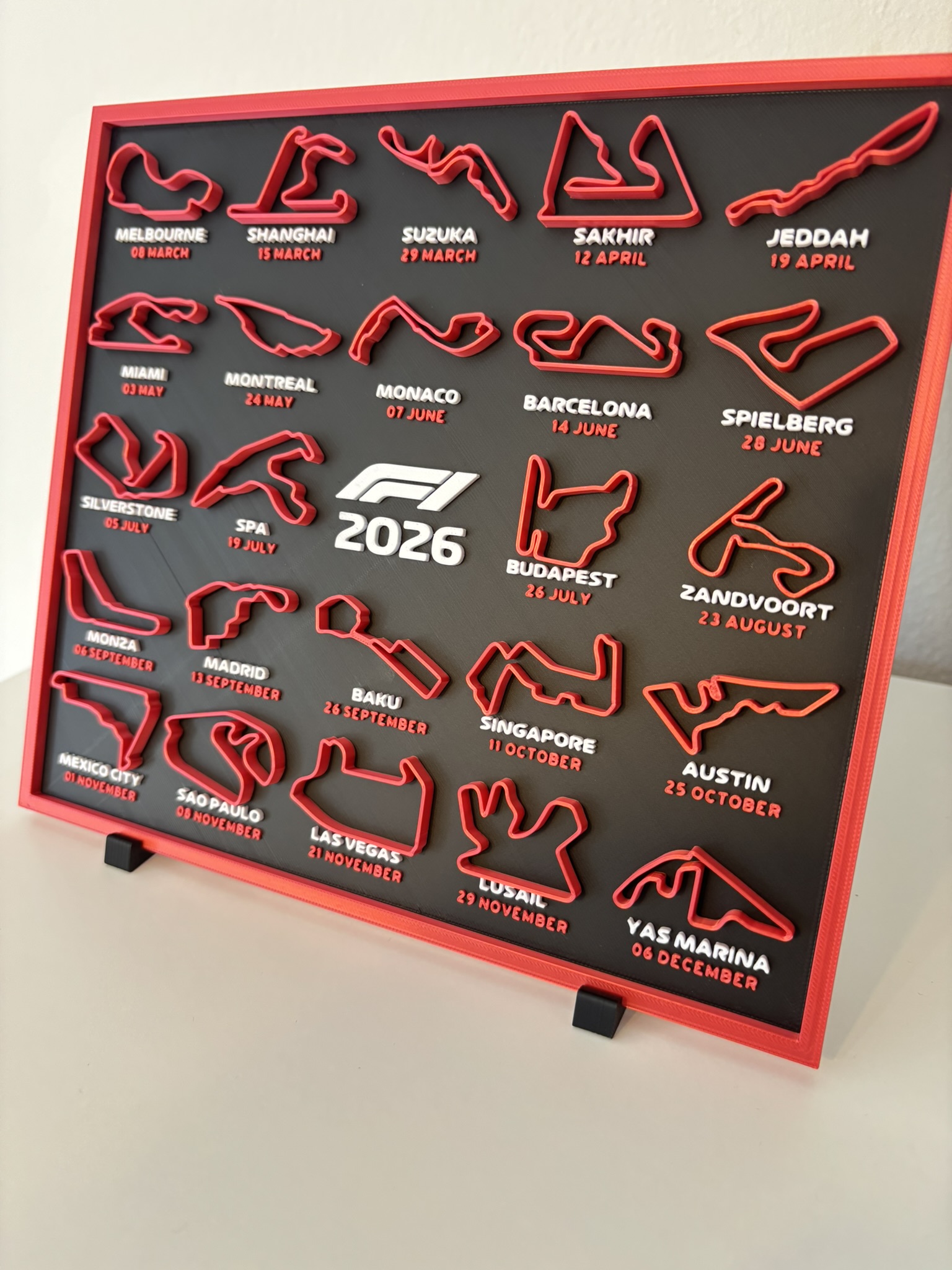 Formula 1 - 3D kalendar staza