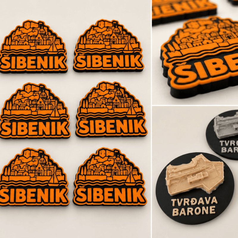 Personalizirani 3D magnet - jedna / dvije boje